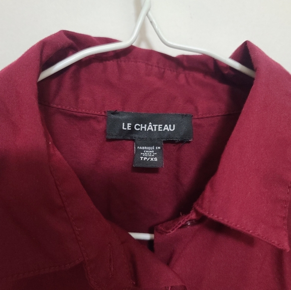 Deep red Button down shirt XS - Picture 2 of 2